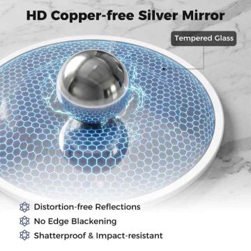 LED bathroom mirror, 3 light temperatures