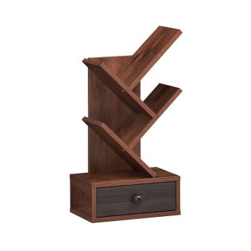 Shelving system, 5 shelves and a drawer, 30.48 × 60.96 × 17.78 cm