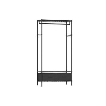 Vaateteline 40x90x180cm, musta