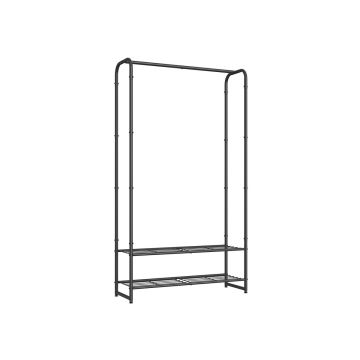 Вешалка для одежды 29x73x158,4см., черная