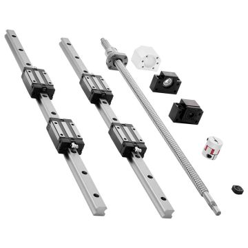 Lineaarijohdesarja VEVOR HGR20RM1605 600L, 2 kpl 4 liukupalalla