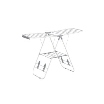 Kuivausrumpu 51x147x97cm, valkoinen/harmaa