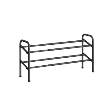 Полка для обуви 23x83x42см., черная