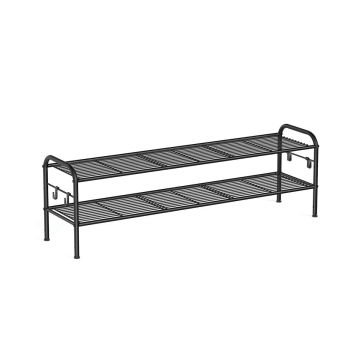 Полка для обуви 28x114x35см., черная