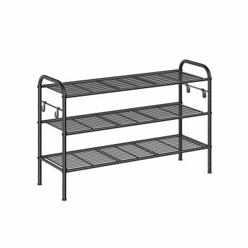 Kenkähylly 28x85x53cm, musta
