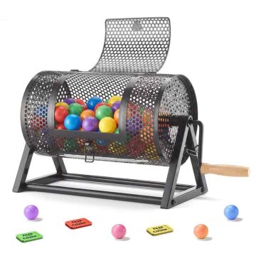 Arpajaislippujen arvontarumpu VEVOR, enintään 2500 lippua, 340 × 177 × 230 mm