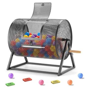 Arpajaislippujen arvontarumpu VEVOR, enintään 5000 lippua, 460 × 302 × 396 mm
