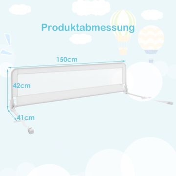 Bed guardrail, 150 × 42 cm