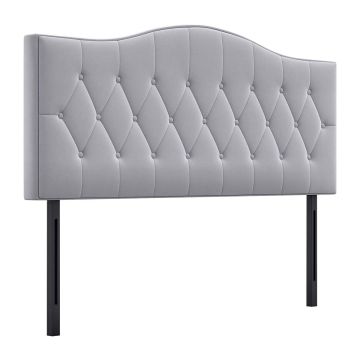 Изголовье кровати Homcom 185x8x134см, серо-черного цвета