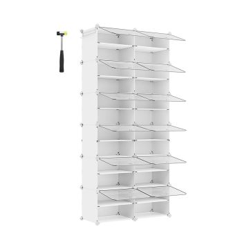 Полка для обуви 32x124,4x124,6см., белая