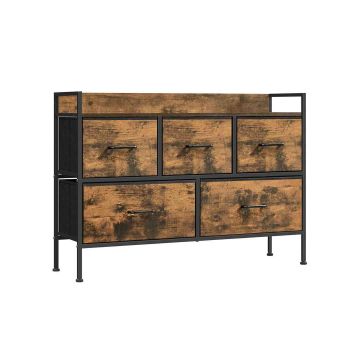 Lipasto 29x98.2x70cm., ruskea/musta