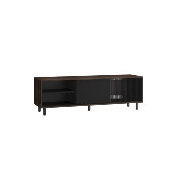 TV-taso 140x39x45cm, ruskea/musta