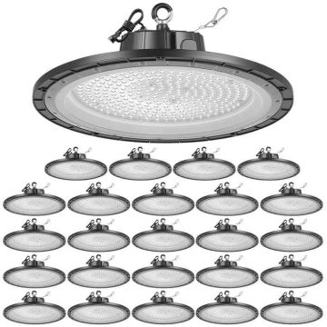 Katto-LED-valaisin VEVOR AR-LHB-150W, 20 kpl, 150 W, Musta, 300 × 300 × 80 mm