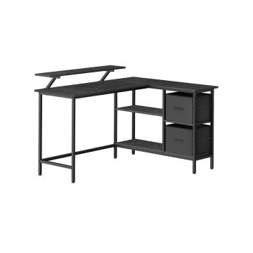 Письменный стол с ящиками 105x135x89,5см., черный