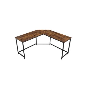 Письменный стол 149x149x75см, коричневый/черный