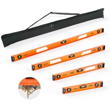Magneettivesivaakakompletti VEVOR HC-R99, 4 kpl, mustat ja oranssit, 400 × 600 × 900 × 1200 mm