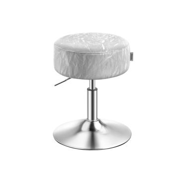VASAGLE LJB120 Makeup Chair, Height Adjustable, 360° Swivel, Gray
