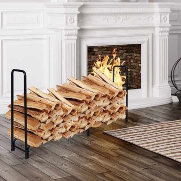 Polttopuukehikko, 500 kg kapasiteetti, 248 × 35 × 122 cm