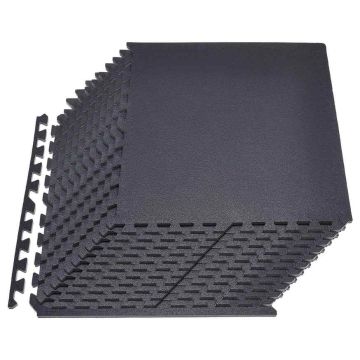 Jumppamattosarja VEVOR HRD-XJD6614-24BK, 24 kpl, 60 × 60 × 1,4 cm