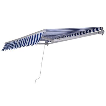 Awning, blue and white, 250 × 200 cm