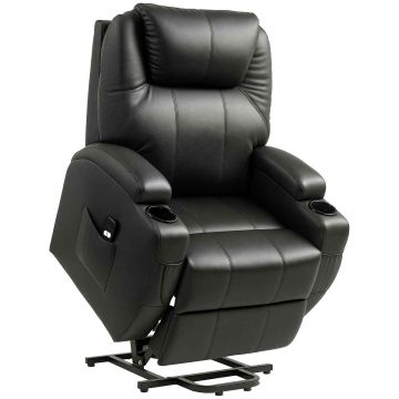 Hierontatuoli Homcom 85x92x109cm, musta
