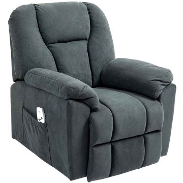 Hierontatuoli jalkatuella Homcom 88x97x101cm, harmaa