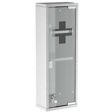 Медицинский шкаф Kleankin 20x12x58см, серебристого цвета