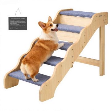 Puiset lemmikkiportaat VEVOR ZD-25DOG03, 5 askelmaa, 910 × 430 × 630 mm