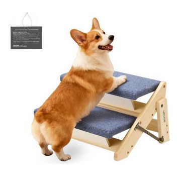 Puiset lemmikkiportaat VEVOR ZD-25DOG04, 2 askelmaa, 370 × 470 × 260 mm