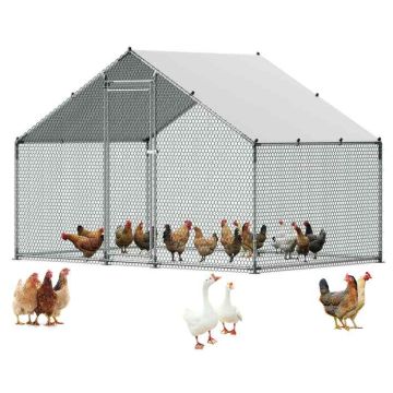 Металлический курятник VEVOR JD322, 1 дверь, 3 × 2 × 2 м