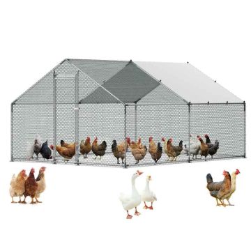 Металлический курятник VEVOR JD342, 1 дверь, 3 × 4 × 2 м