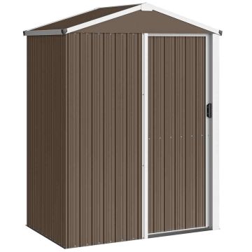 Metallinen puutarhavaja, Lukittavat liukuovet, 136 × 179 × 87 cm