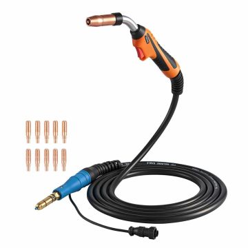 MIG-hitsauspistooli VEVOR, 250 A, 11 kärkeä, 30 × 9,5 × 4,3 cm
