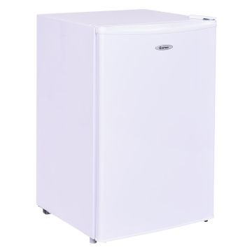 Mini fridge with freezer, White, 46 × 84 × 46 cm