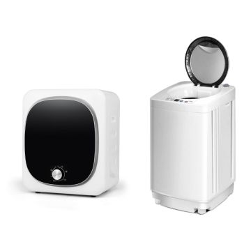 Mini washing machine and dryer set, 3.5 kg washing, 2.5 kg drying