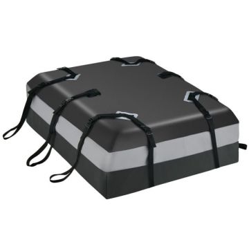 Soft roof box, 450 l, Grey/black, 112 × 86 × 43 cm