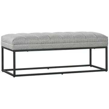 Pehmeä rahi Homcom 120x44x45,5cm, harmaa/musta