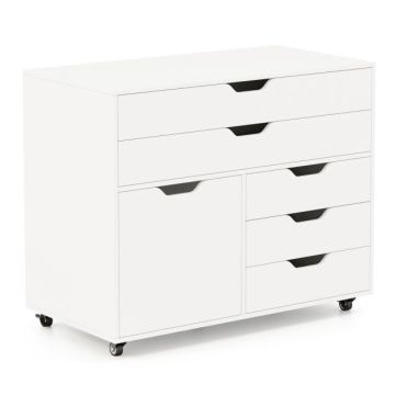 Mobile cabinet, 5 drawers and doors, 77.5 × 64 × 40 cm