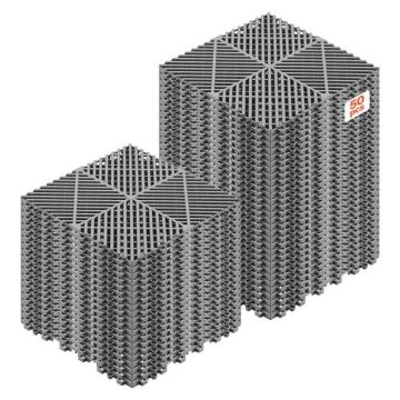 Modulaariset kuivatuslattialaatat VEVOR, 55 kpl, 310 × 310 mm