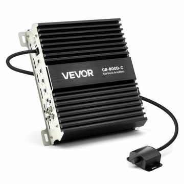 Monovahvistin autoon VEVOR CB-800D-C, 800 W, yksi kanava, 1/2/4 Ω, 213 × 225,5 × 59 mm