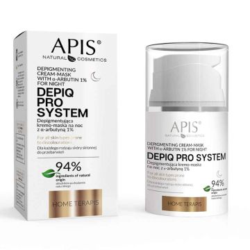 Depigmentoiva yövoide-naamio DEPIQ PRO SYSTEM, 1 % α-arbutiini