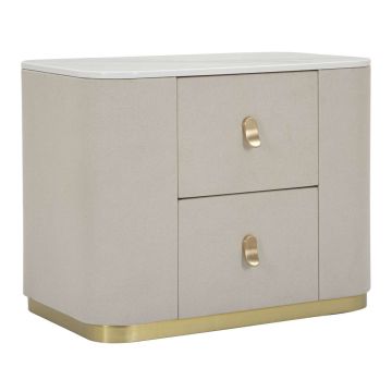 Beauty bedside table, 2 drawers, 60 × 47 × 40 cm