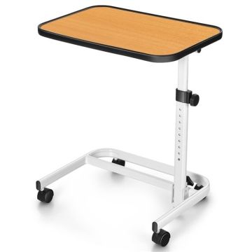 Bedside table, Adjustable height, 80.5 × 73–94 × 40.5 cm