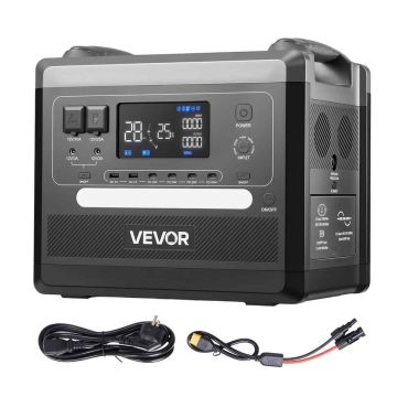 Kannettava voimalähde VEVOR Q2400Pro, 2160 Wh, 39 × 28,1 × 34,3 cm