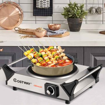 Portable electric stove, 23 l, Black, 48.2 × 27.8 × 38.4 cm