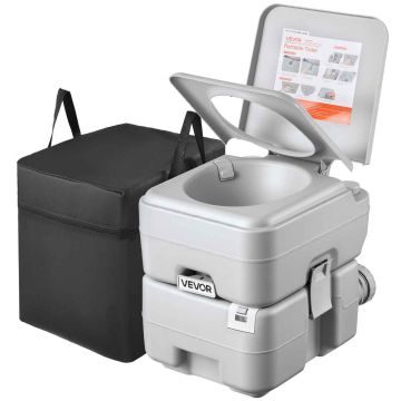 Kannettava wc VEVOR Air pump20L, 20 litran jätesäiliö, 43,5 × 35,5 × 43 cm