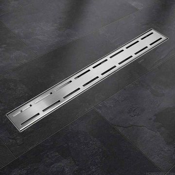 Линейный дренажный желоб Befliesbar из нержавеющей стали с сифоном, 120 см.