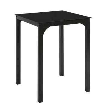 Ruokapöytä 60x75x60cm., musta väri
