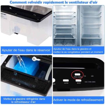 Air cooler with humidifier and air purifier, 75 W, 8 l capacity, remote control