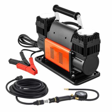 Ilmakompressori VEVOR, kaksisylinterinen, 12 V, 41 × 30 × 31 cm